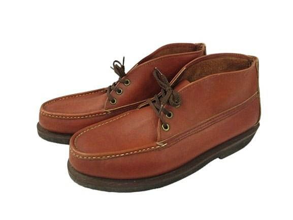 ラッセル モカシン Russell Moccasin チャッカ ブーツ 200-7 レザー 9E ブラウン