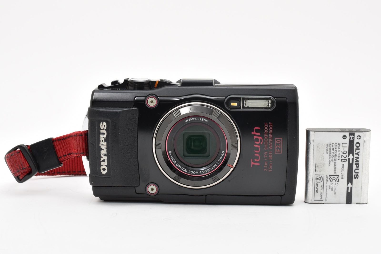 ★実用品★OLYMPUS オリンパス STYLUS TG-4 Tough ブラック ★A103N #169