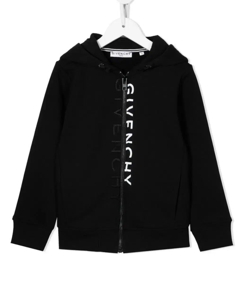 ジバンシィ ブラック ダブル ロゴ フード ジップアップ (新品)