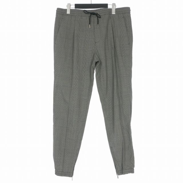 ディオール Dior ハウンドトゥース トラックパンツ スラックス 52 グレー 113C122A4995 国内正規