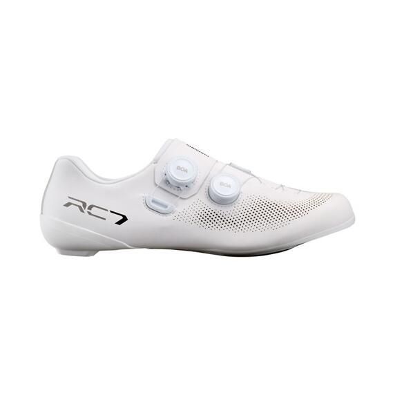 (最短即日発送) シマノ（SHIMANO） ロードバイク用シューズ SH-RC703 ワイドタイプ ホワイト 40 (25.2cm) SPD-SLクリートタイプ ESHRC703MCW01E40000 送料無料