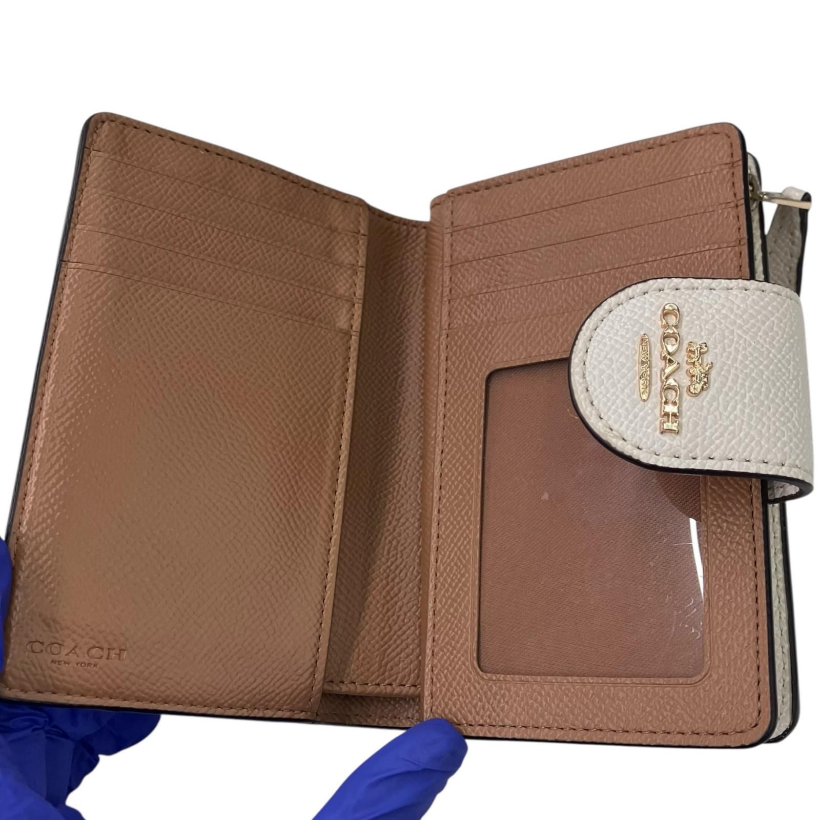 186005 現状品 COACH コーチ 二つ折り財布 レディース - メルカリ