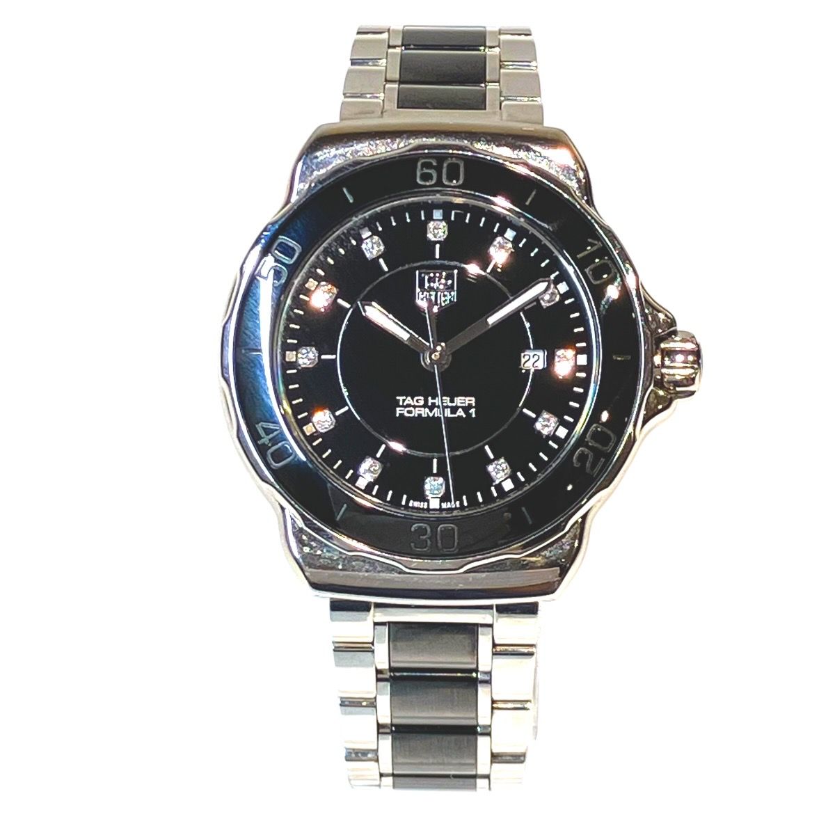 タグホイヤー TAG HEUER フォーミュラ1 32ｍｍ 腕時計 総重量約85g SS SS クオーツ ブラック文字盤 WAH1314 レディース
