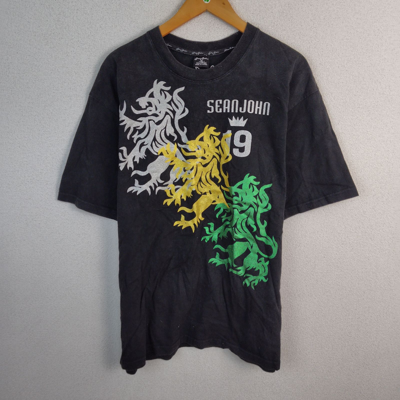 SEAN JOHN ショーンジョン アートプリント Tシャツ ライオン 紋章 