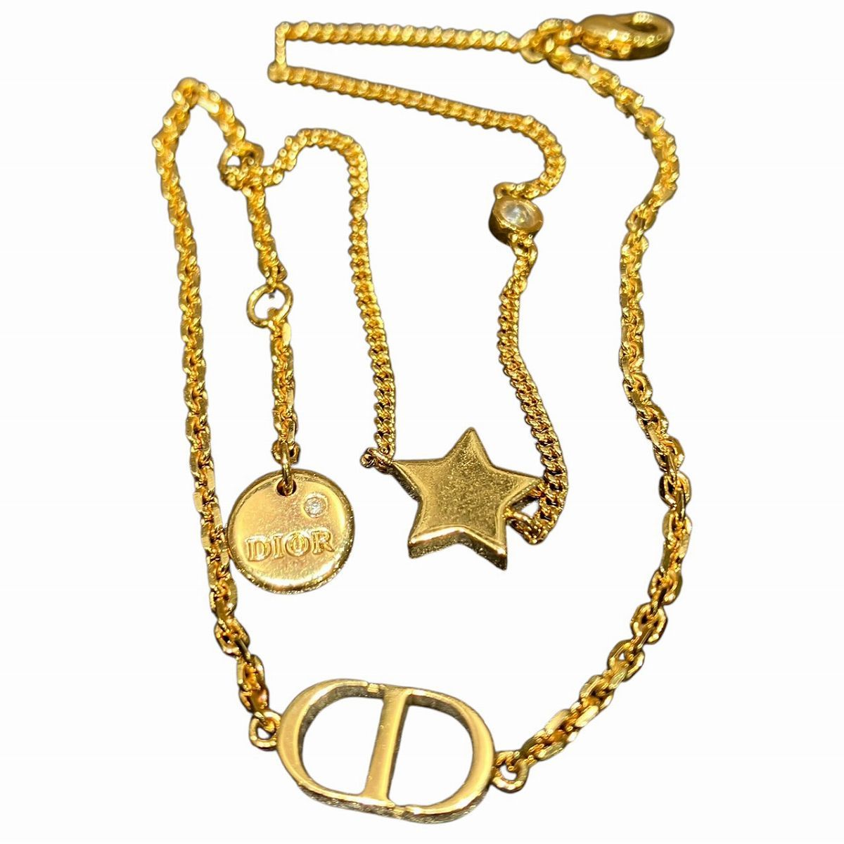 クリスチャンディオール Christian Dior ブレスレット　アクセサリー 総重量約4.4g 約17.5cm 合金