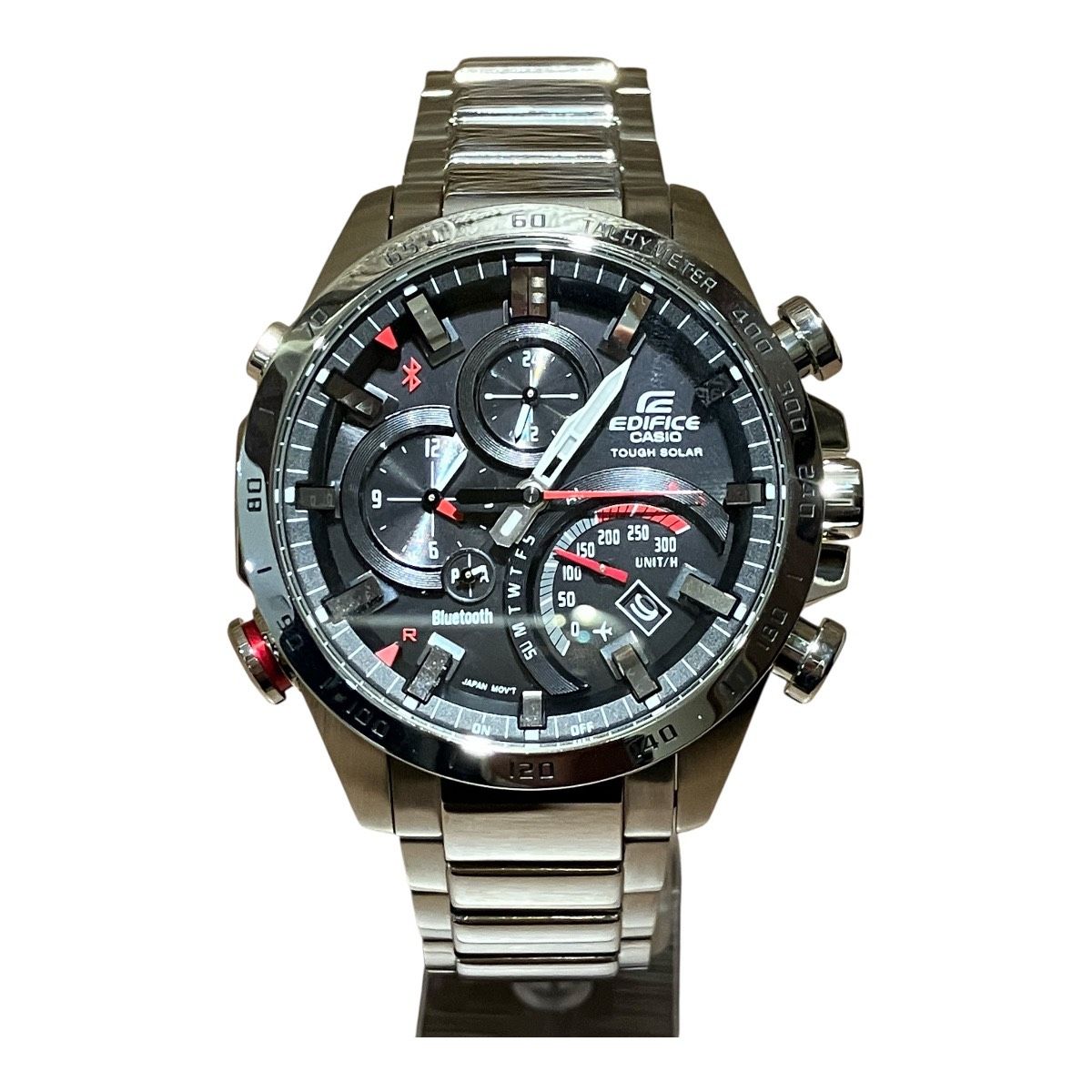 カシオ CASIO 腕時計 総重量約197g SS SS 電波ソーラー ブラック文字盤文字盤 EQB-501 メンズ