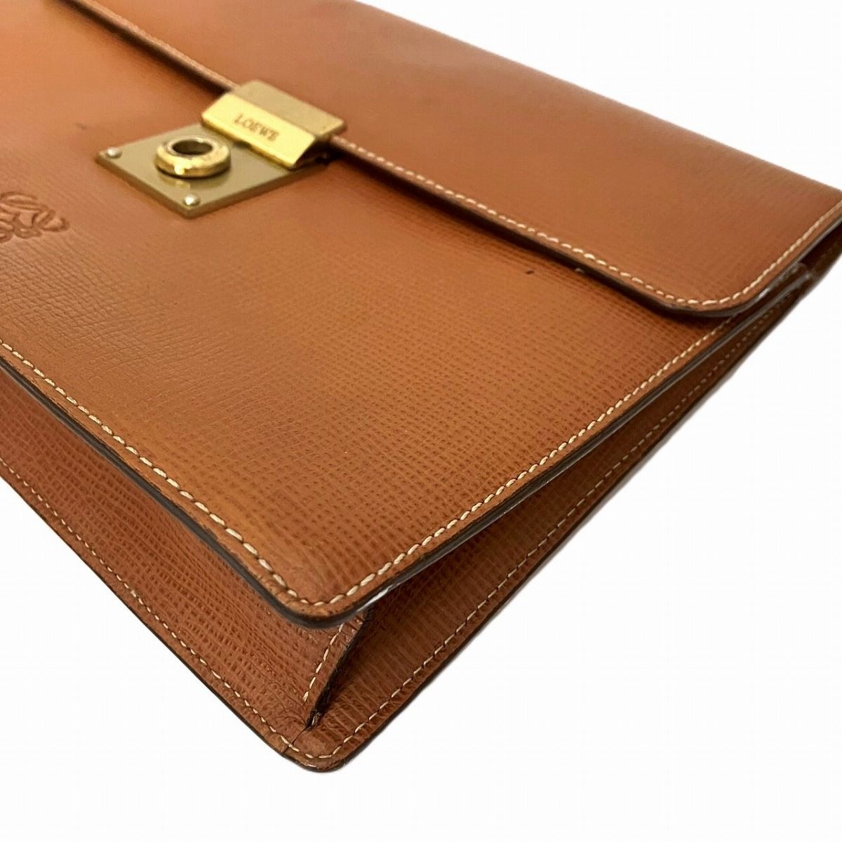 ロエベ LOEWE アナグラム クラッチバッグ レザー メンズ - メルカリ