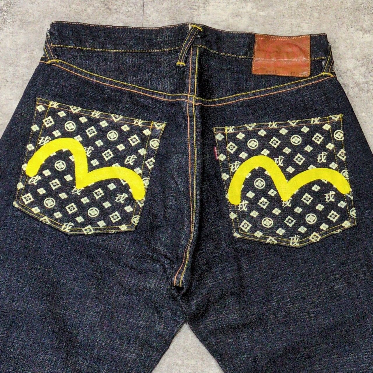 EVISU エヴィス Lot2001 戎モノグラム デニムパンツ ジーンズ W32