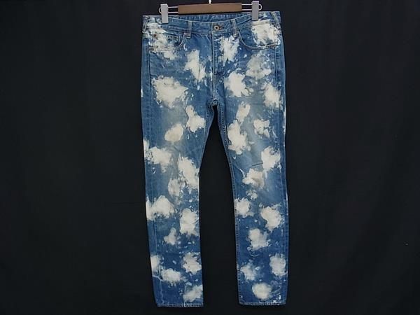 RED EAR レッドイヤー VILLAGE INDUSTRIES コットン 総柄 パンツ ズボン ボトムス サイズ L 洋服 ブルー系×ホワイト系 DM8425