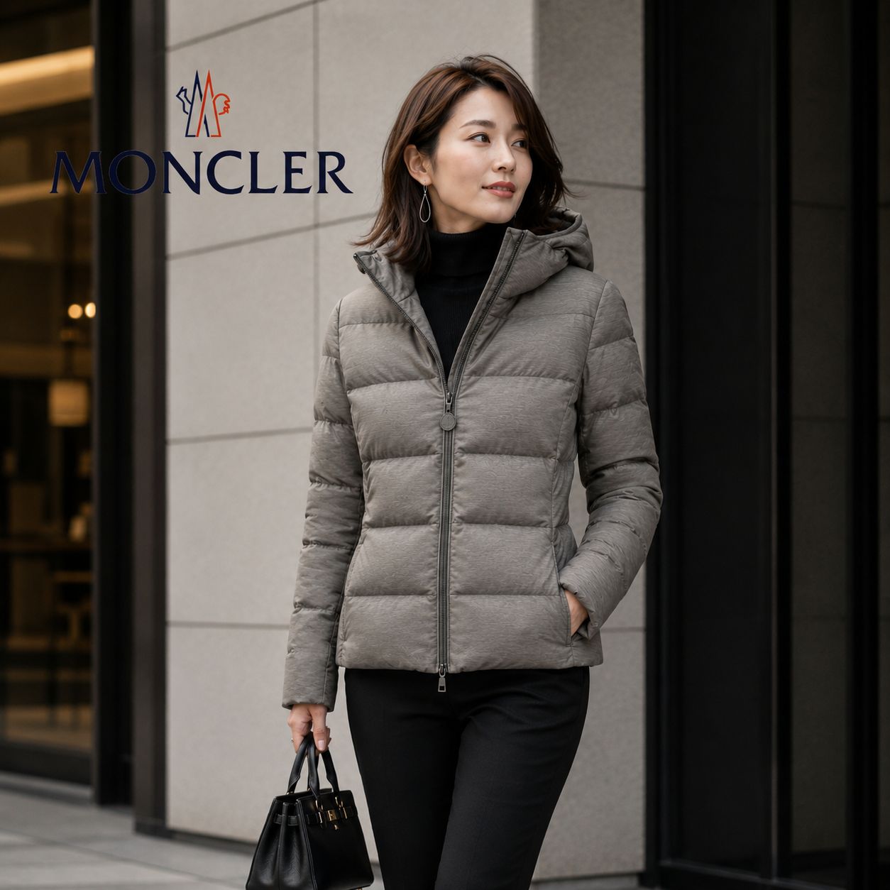 極美品】MONCLER モンクレール サイズ0 ブラウン系 ダウンジャケット 