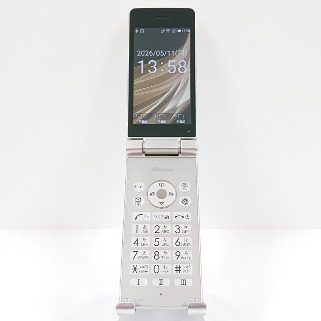 AQUOS ケータイ SH-02L ドコモ ゴールド 送料無料 本体 c19564