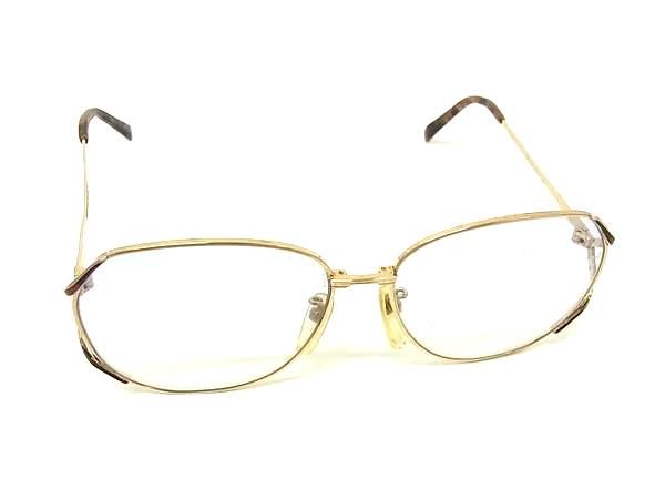 LANVIN ランバン 59□14 メガネ めがね 眼鏡 メンズ レディース ゴールド系 DN0381