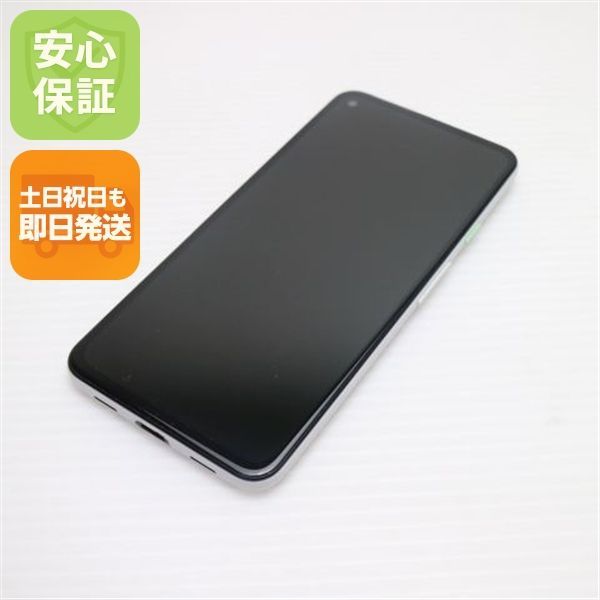 美品 SoftBank Google Pixel 4a (5G) 128GB クリアリーホワイト スマホ