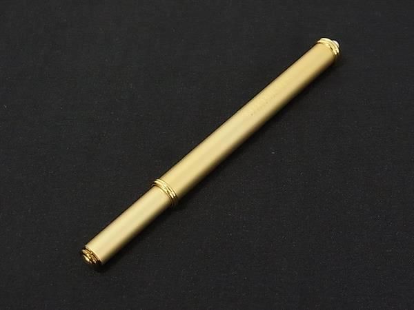 ■美品■ MIKIMOTO ミキモト 本真珠 アコヤ真珠 パール 約4mm ノック式 ボールペン 筆記用具 文房具 シャンパンゴールド系 DN0626