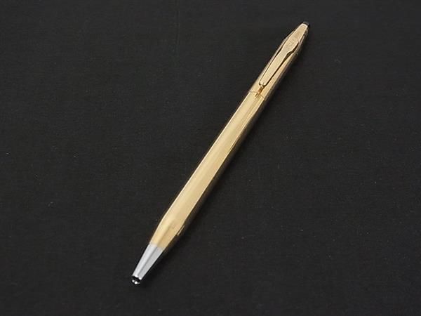 CROSS クロス 1/20 14KT ツイスト式 ボールペン 筆記用具 文房具 ステーショナリー レディース メンズ シャンパンゴールド系 DN0628