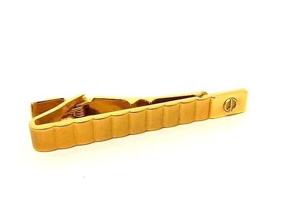 ■美品■ dunhill ダンヒル タイクリップ ネクタイピン アクセサリー ビジネス 紳士 メンズ ゴールド系 DN0267