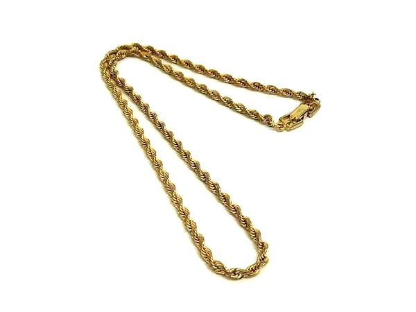 GIVENCHY ジバンシィ ヴィンテージ チェーン ネックレス チョーカー アクセサリー レディース メンズ ゴールド系 DN0307