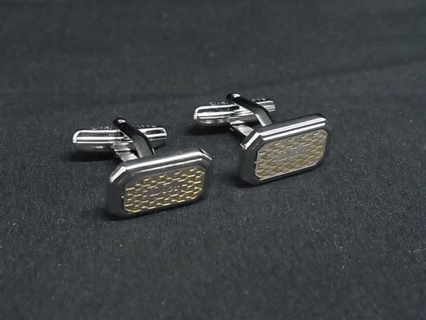 ■美品■ ChristianDior クリスチャンディオール カフス カフスリンクス アクセサリー メンズ レディース シルバー系 DN0309