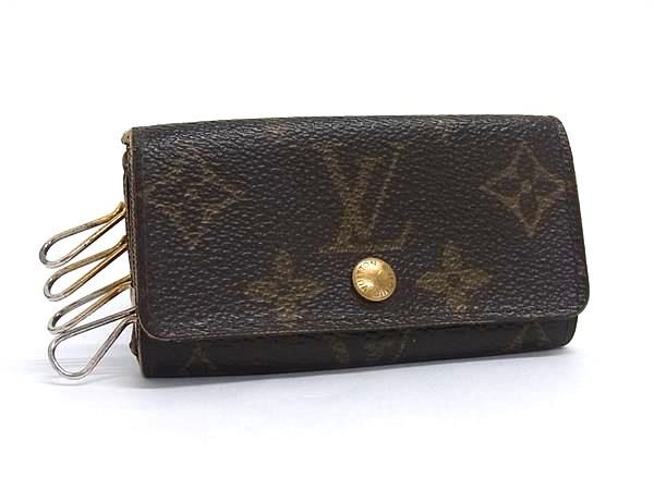LOUIS VUITTON ルイヴィトン M62631 モノグラム ミュルティクレ4 4連 キーケース 鍵入れ ブラウン系 DN0734