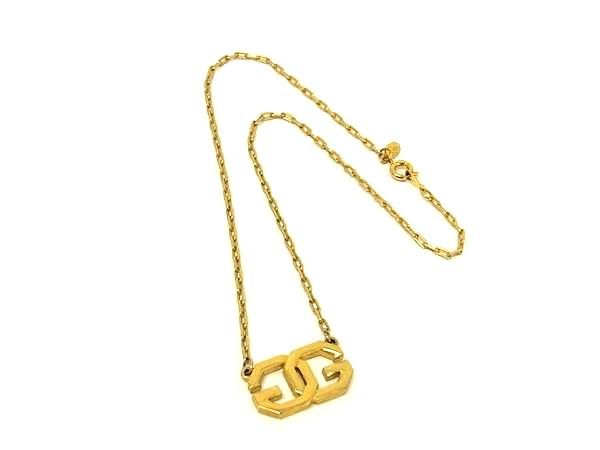 GIVENCHY ジバンシィ ヴィンテージ ネックレス ペンダント アクセサリー レディース メンズ ゴールド系 DN1124