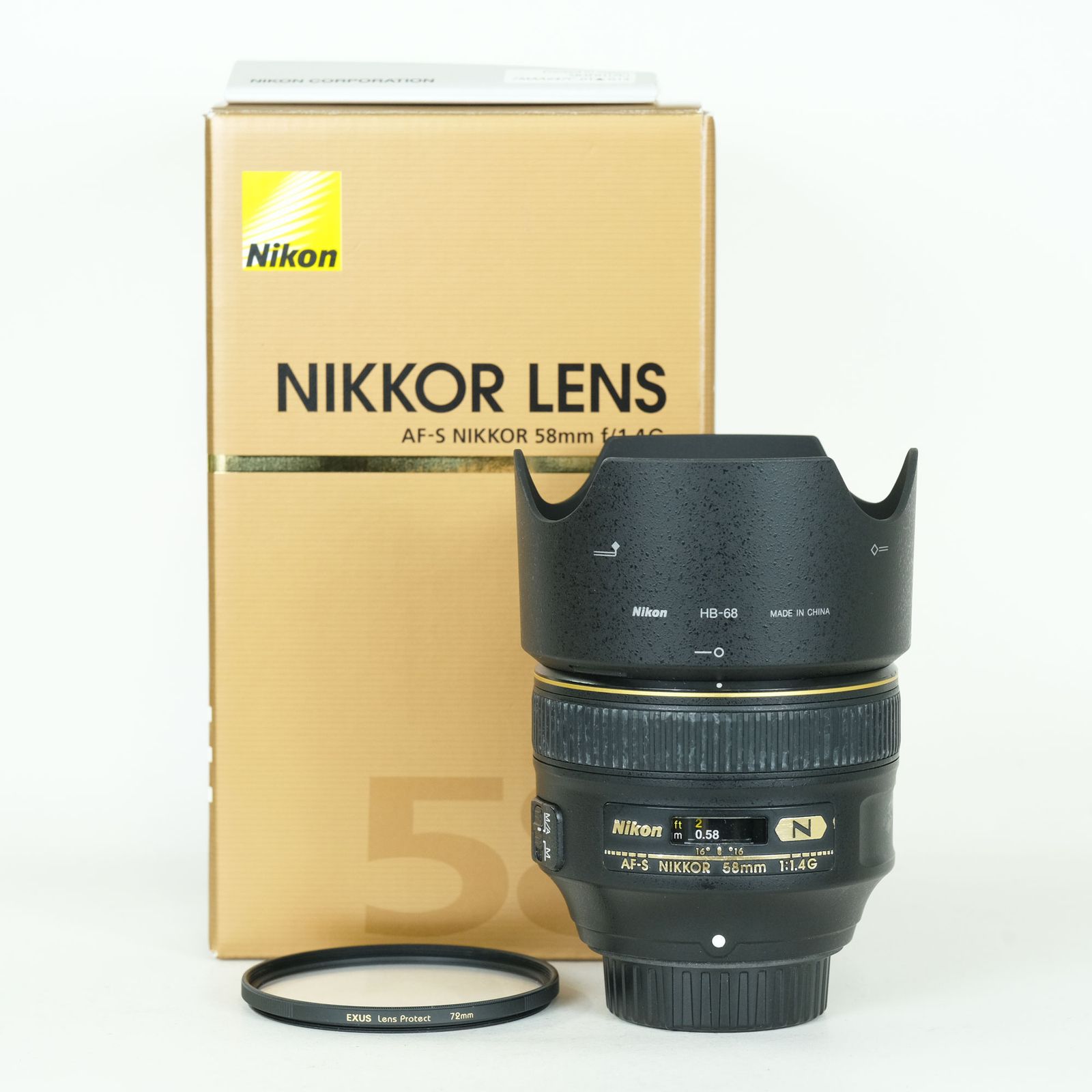 [良品 | 高級フィルター付] Nikon AF-S NIKKOR 58mm f/1.4G | Nikon Fマウント