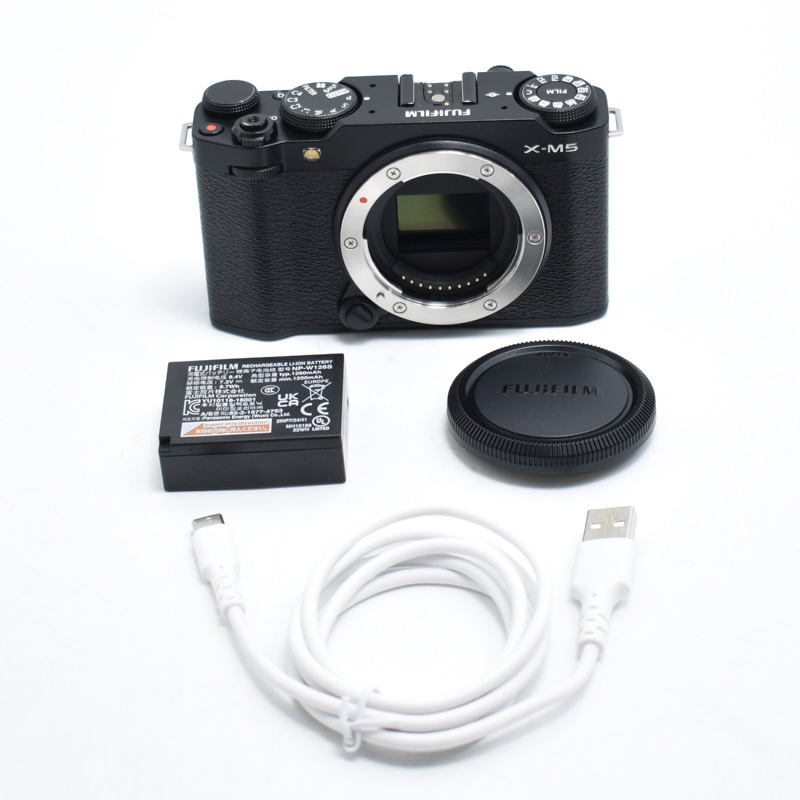 B#12283 富士フイルム(FUJIFILM) ミラーレス一眼カメラ X-M5ボディ ブラック F X-M5-B JP 日英二言語モデル