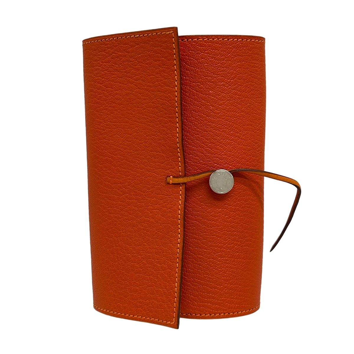 HERMES(エルメス) ブックカバー美品 - オレンジ