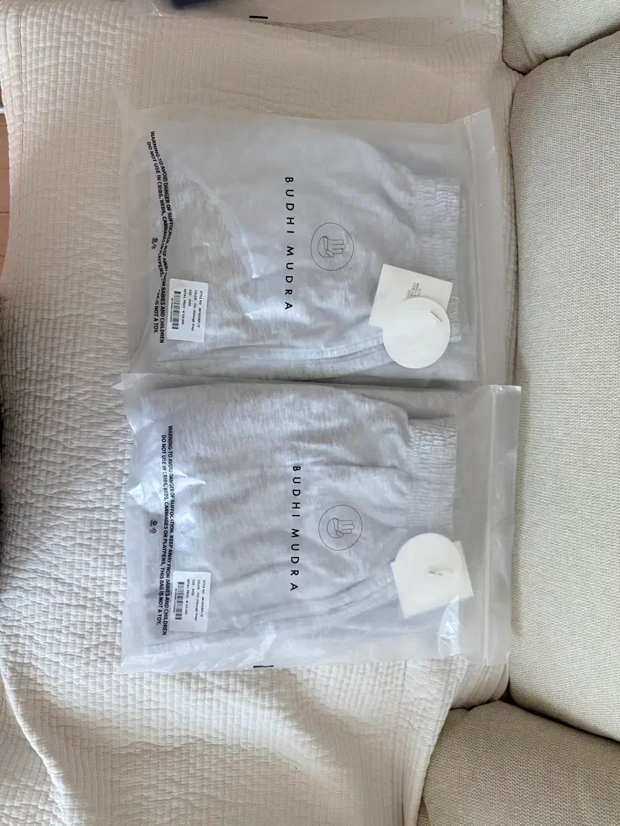 (新品) BUDHI MUDRA DIAGONAL ジョガーパンツ メランジュグレー XS