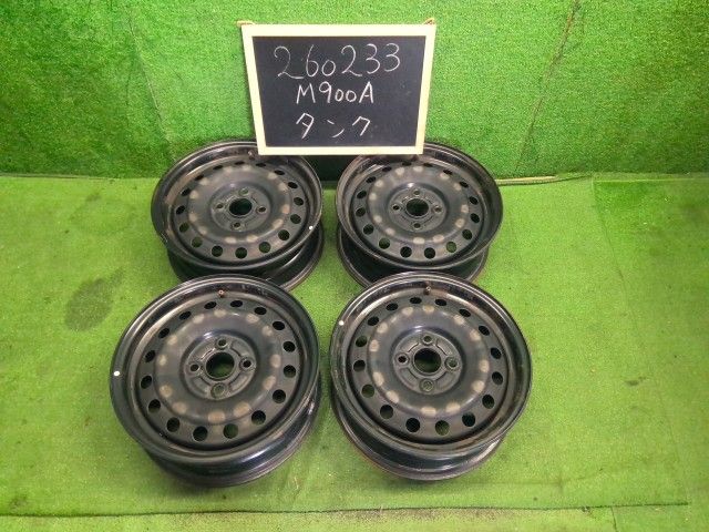 【中古】タンク外し DBA-M900A ホイール 14インチ 5J 4H PCD100 42611-B1220 自社品番260233 W24