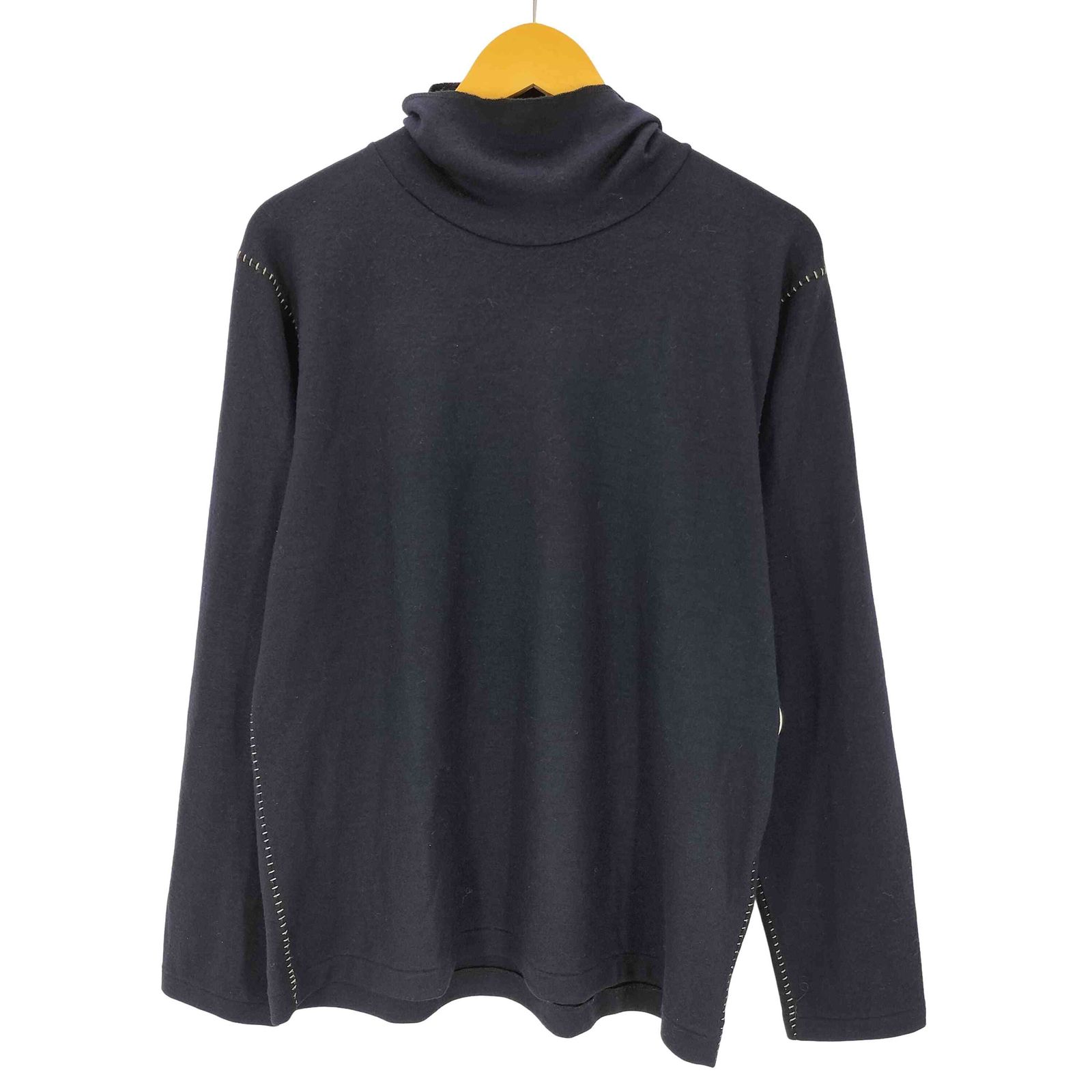 ワイズ Ys 00S 09AW laine wool ステッチ ライン ハイネック ウール ニット セーター メンズ JPN:2