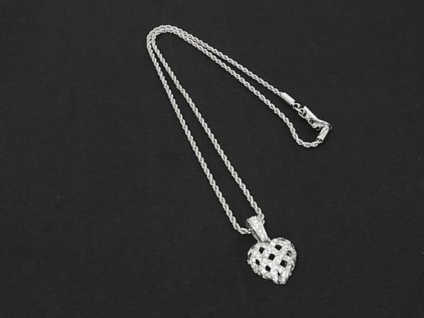SWAROVSKI スワロフスキー ハート ラインストーン ネックレス ペンダント アクセサリー レディース シルバー系 DN1834