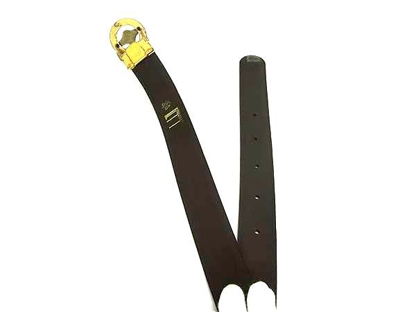 dunhill ダンヒル レザー ゴールド金具 リバーシブル ベルト 表記
