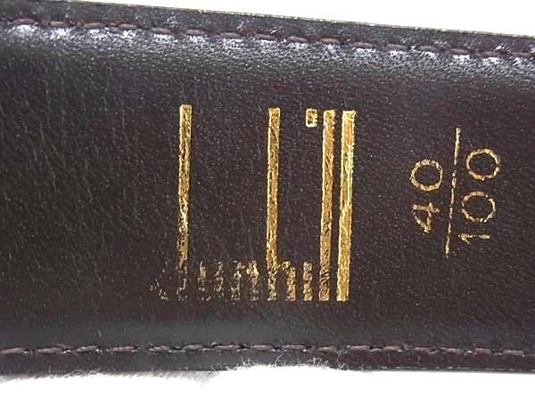 dunhill ダンヒル レザー ゴールド金具 リバーシブル ベルト 表記