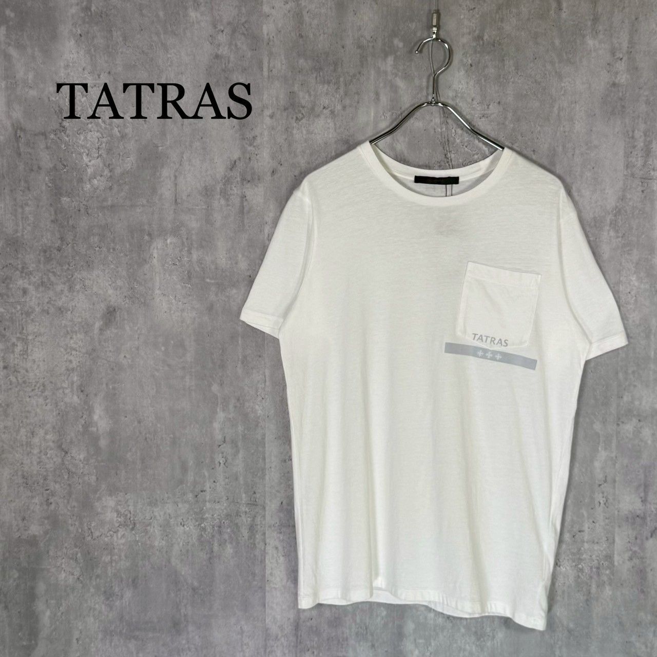 『TATRAS』タトラス（2）タトラス ロゴ コットンTシャツ