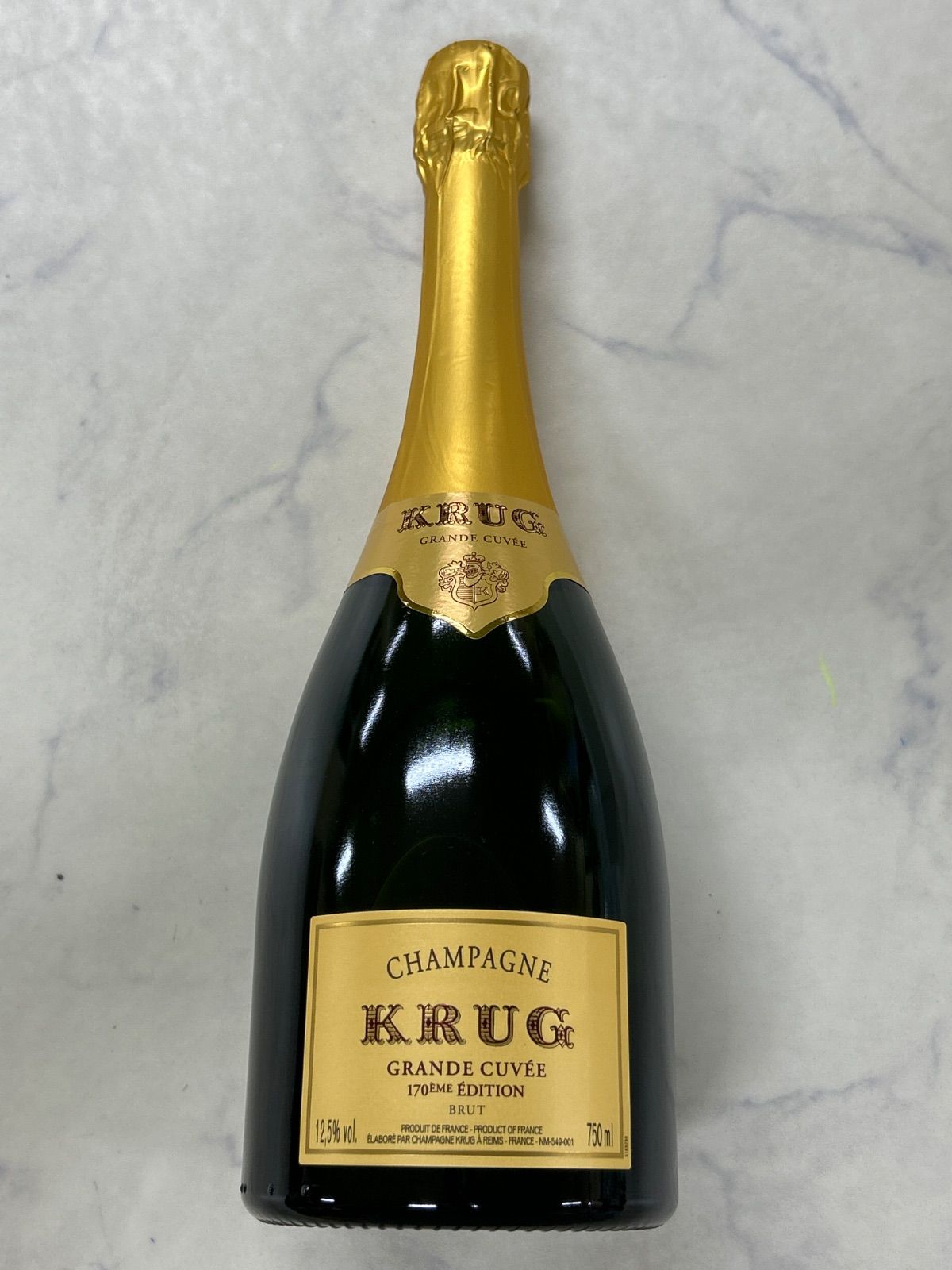 【本州送料無料】 クリュッグ グランドキュヴェ 170ème Édition 12.5％ 750ml シャンパン フランス産
