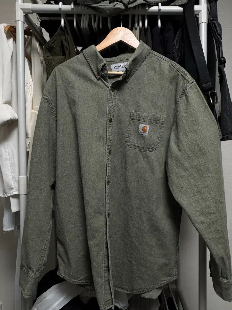 Carhartt カーハート カーキ デニム ウォーク シャツ