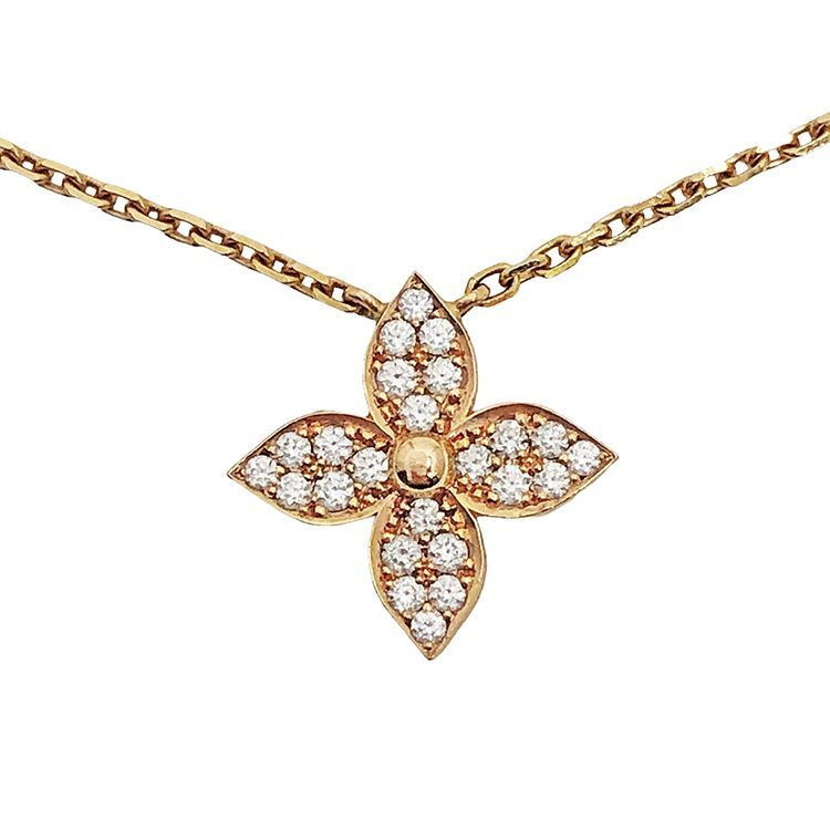 0*0様 ルイヴィトン　ネックレスペンダントスターブロッサム Q93710 ピン LOUIS VUITTON ルイヴィトン ペンダント スター ブロッサム ネックレス