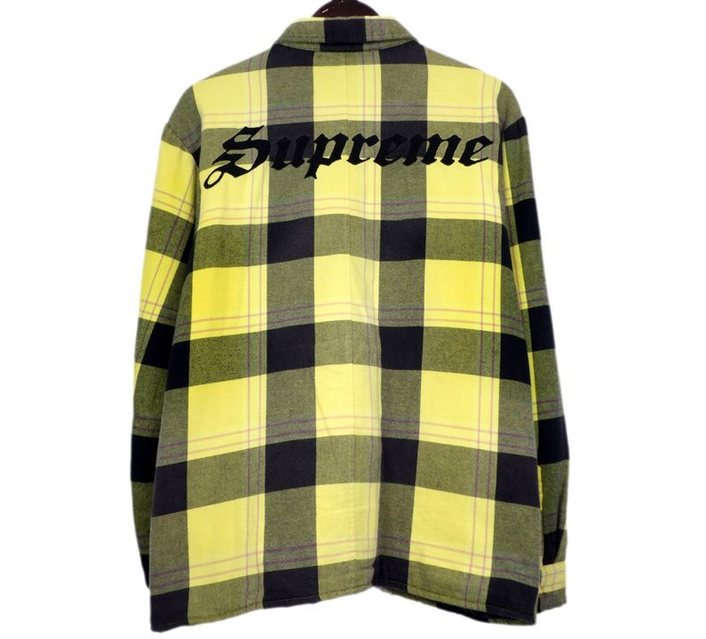 シュプリーム　ネルシャツ　M シュプリーム Supreme 20FW 【 Quilted Flannel Shirt 】 キルテッド