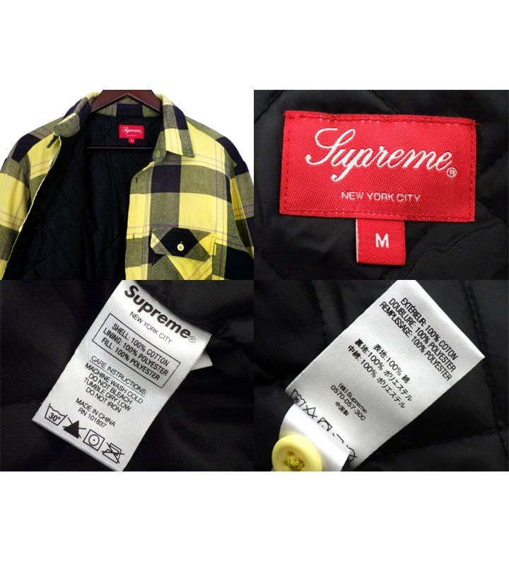 シュプリーム Supreme 20FW 【 Quilted Flannel Shirt 】 キルテッド