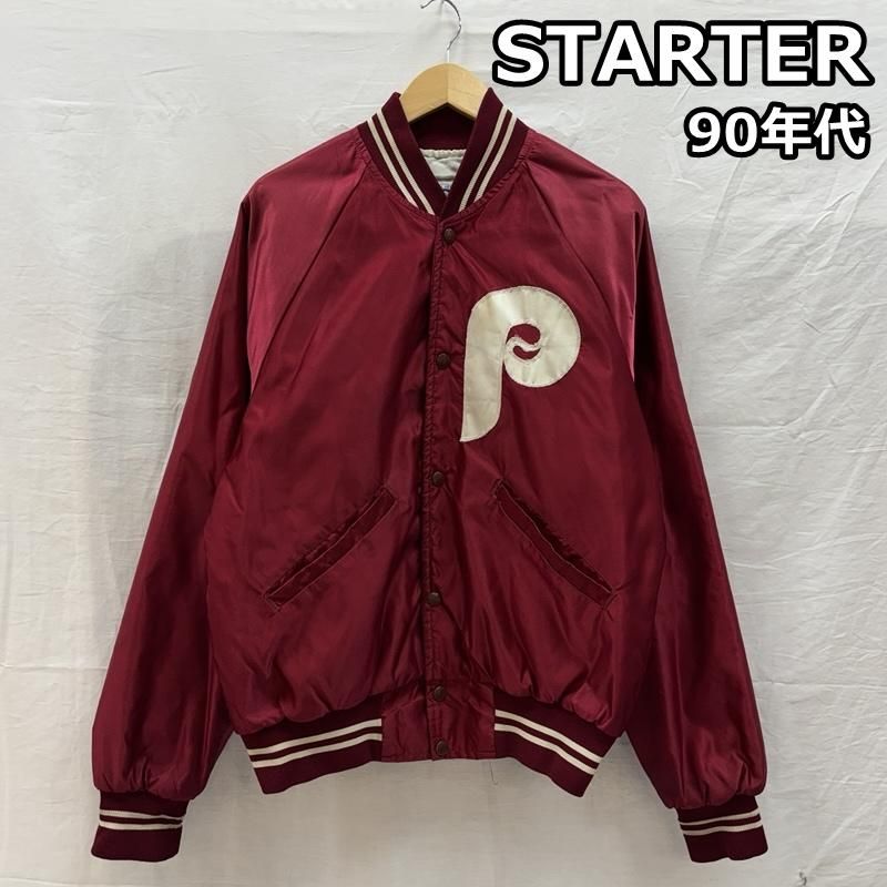 スターター 90年代 ビンテージ フィリーズ ナンバリング14 サテン ナイロン 中綿 スタジャン メンズ L ISItems【USED】【古着】【中古】50158854
