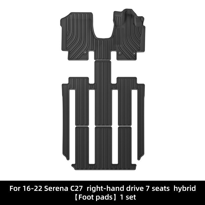 送料込 日産 セレナ C27 E-POWER 右ハンドル 2016-2022 TPE フロアマット カーマット 簡単取付 美装 車内保護