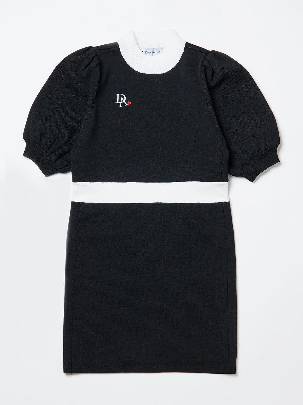 新品 Doux Avenir ドゥ アヴニール 半袖 パフスリーブ バイカラー