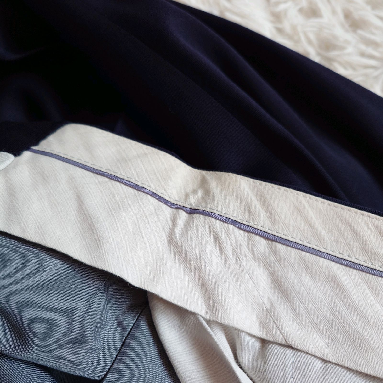 ニナリッチ NINA RICCI ゼニア Zegna イタリア生地 シルバー メタル 