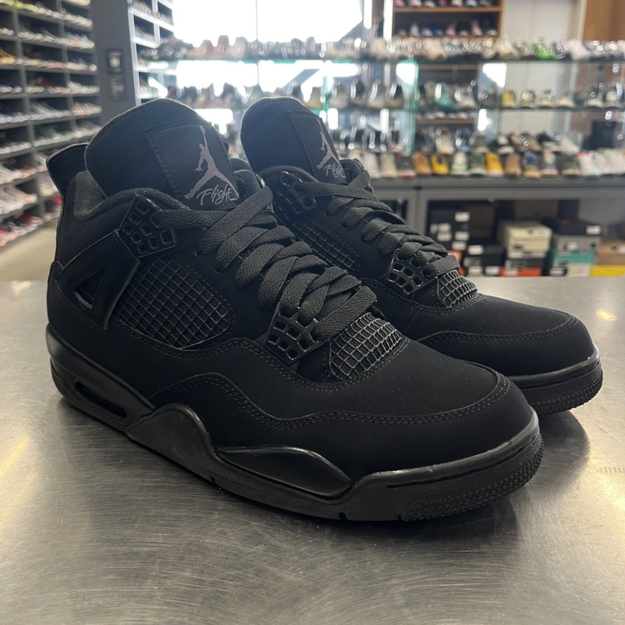 US9.5】 AIR JORDAN 4 RETRO BLACK CAT CU1110-010 【中古】 箱有 