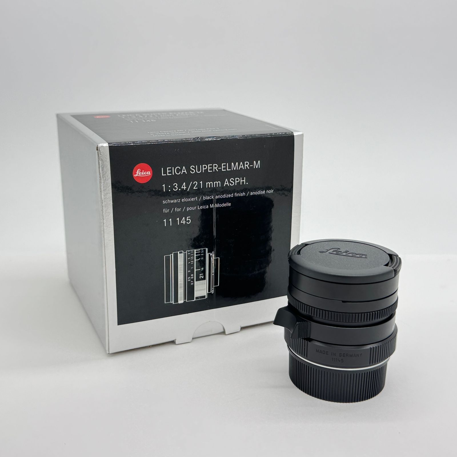 美品 Leica スーパーエルマー M21mm F3.4 ASPH. ブラック 11 145【C7608-60】