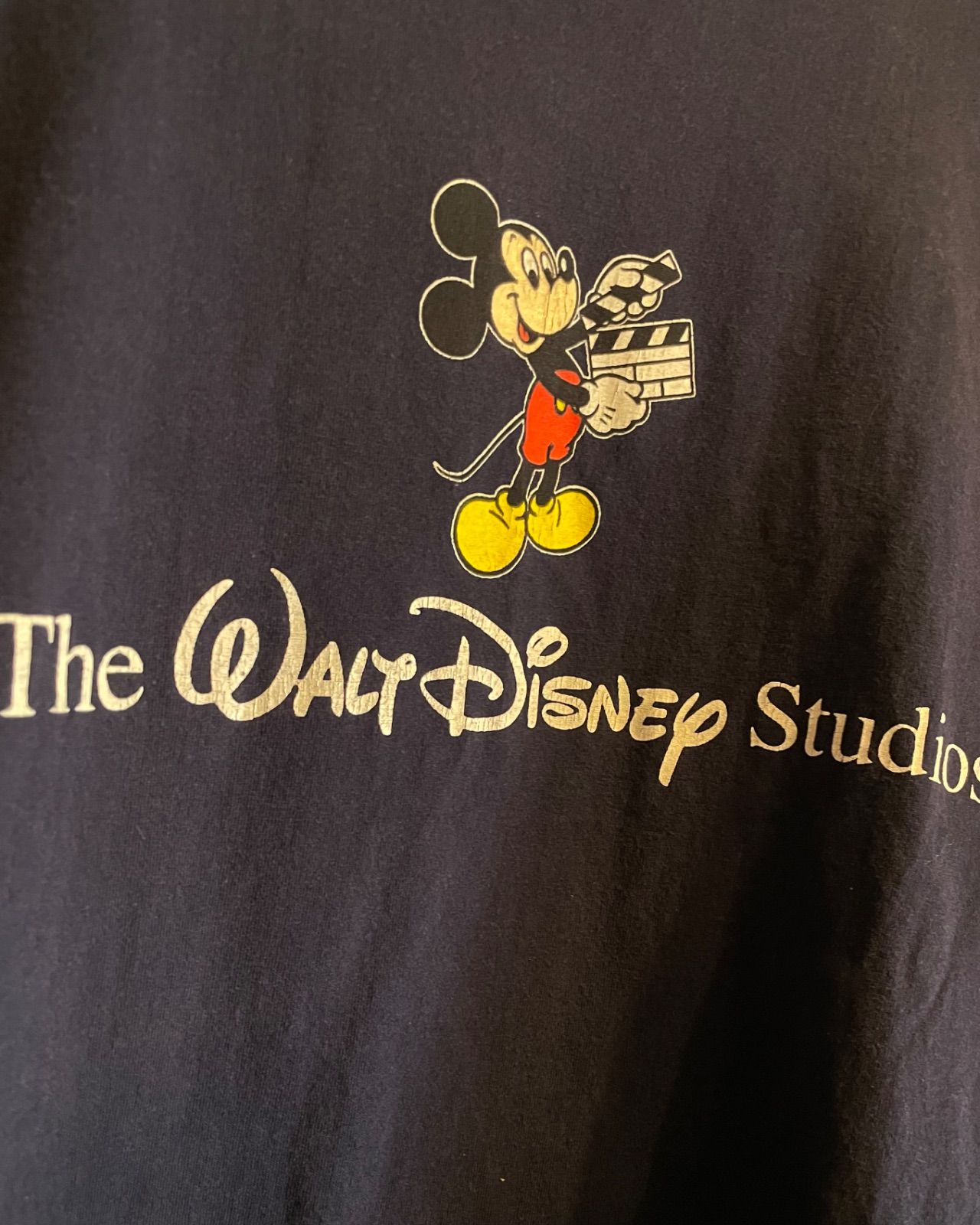 90s Disney DESIGNS(The Walt Disney Studios)Tシャツ(ネイビー・M・USA製) 4