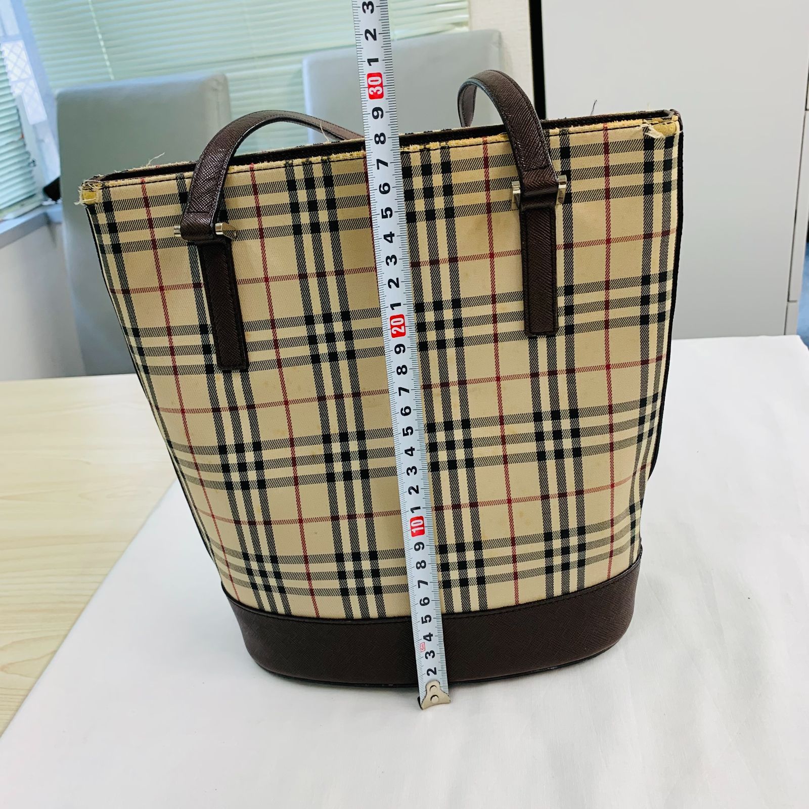 Burberry ノバチェック バケツ型 トートバッグ - メルカリ