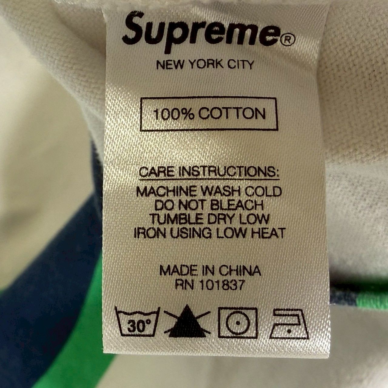 SUPREME』シュプリーム(L) Supreme Stripe S/S Rugby ストライプ 