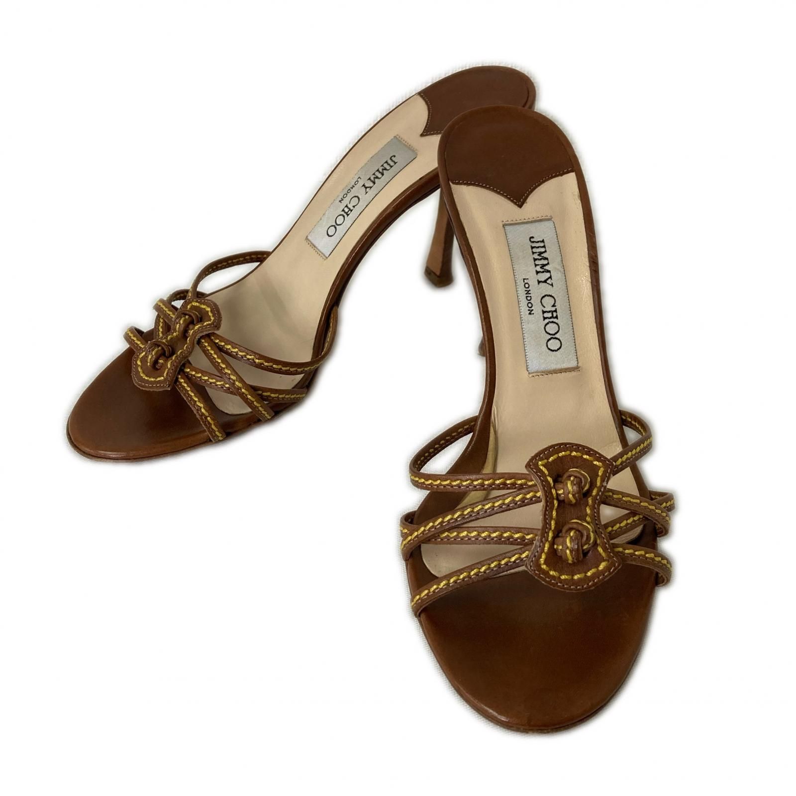 JIMMY CHOO(ジミーチュウ) パンプス ブラウン レディース【中古】