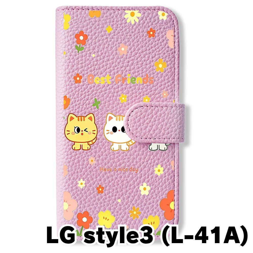 新品未使用】 LG style3 L-41A 手帳型スマホ ケース カバー (色 新品未使用】 LG style3 L-41A 手帳型スマホ ケース カバー (色